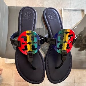 Tory Burch | Rainbow Miller Sandals | 9 great condition! Worn once!